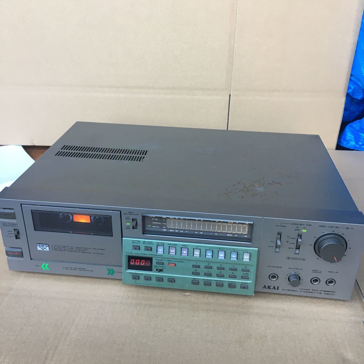 中古ジャンク品】☆AKAI☆GX-F66RC☆カセットデッキ☆