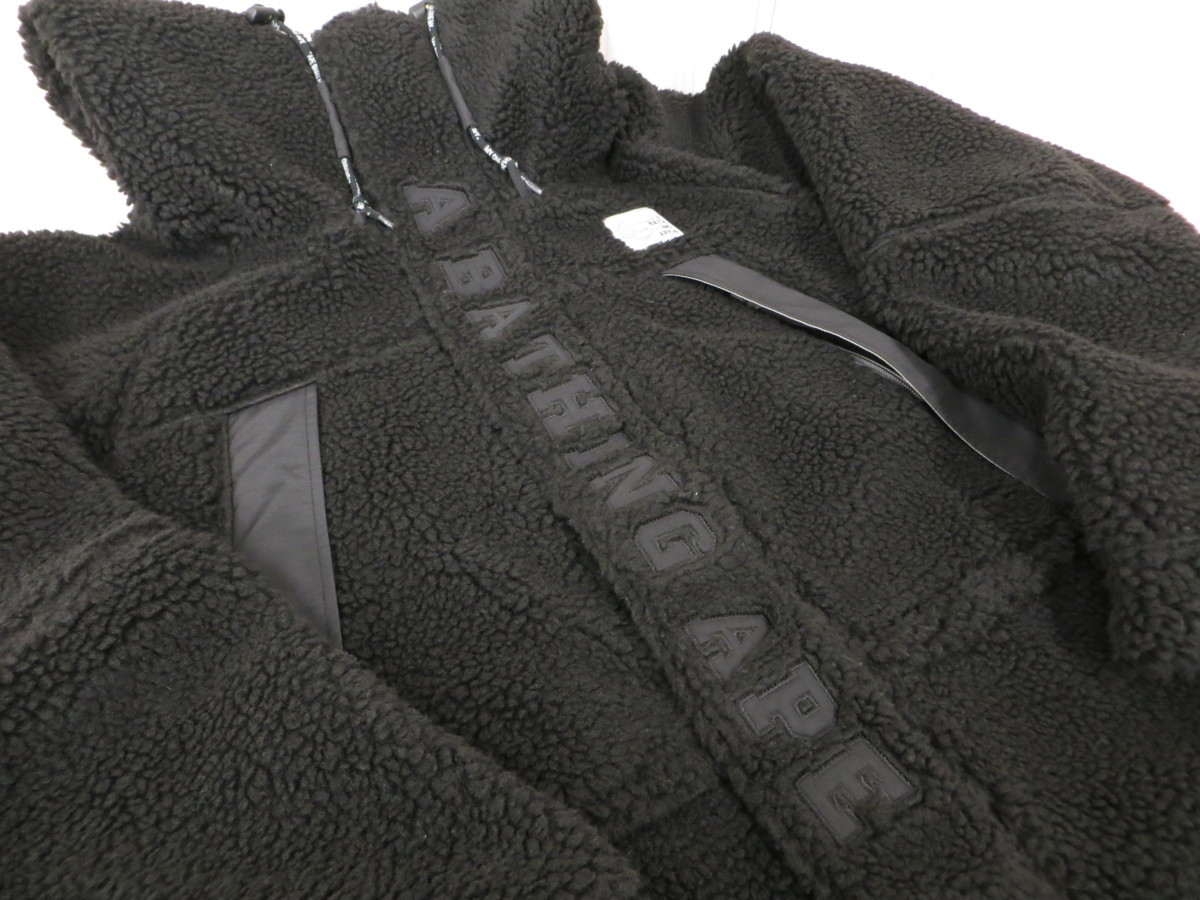 ☆【美品】A BATHING APE BOA SNOWBOARD JACKET ブラック サイズ:2XL 