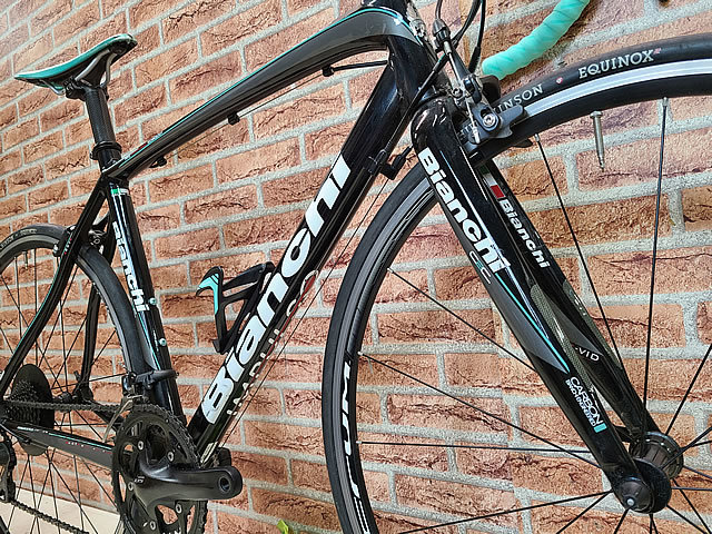 - □ Yahoo!オークション BIANCHI size 1円スタート売切り!! 良品!! VIA NIRONE7 0 1 (ロードバイク) 中古電動アシスト自転車 ビビDX パナソニック 有明