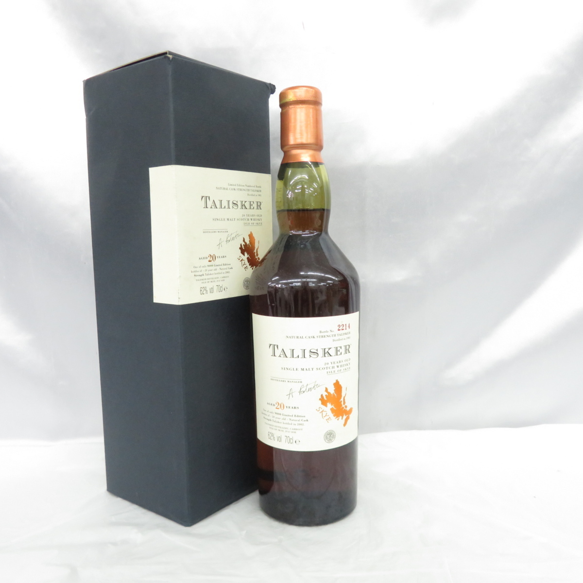  未開栓 Talisker タリスカー 20年 1982-2002 ウイスキー 700ml 62% 箱あり 10676726(アイラ)｜売買されたオークション情報、yahooの商品情報をアーカイブ公開 - オークファン シングルモルト