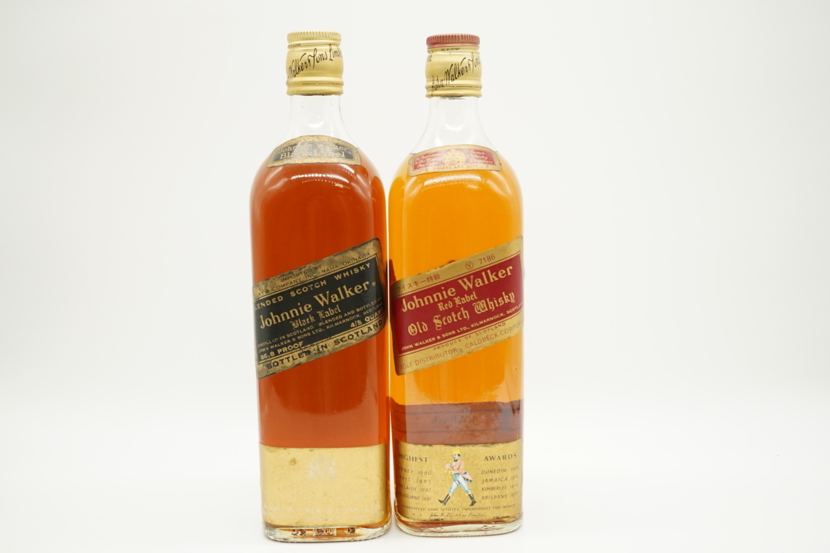 新品，低価 〇古酒〇Johnnie Walker/ジョニーウォーカー Black Label/Red Label 2本セット 黒/赤(スコッチ)｜売買されたオークション情報、yahooの商品情報をアーカイブ公開 - オークファン スコッチ