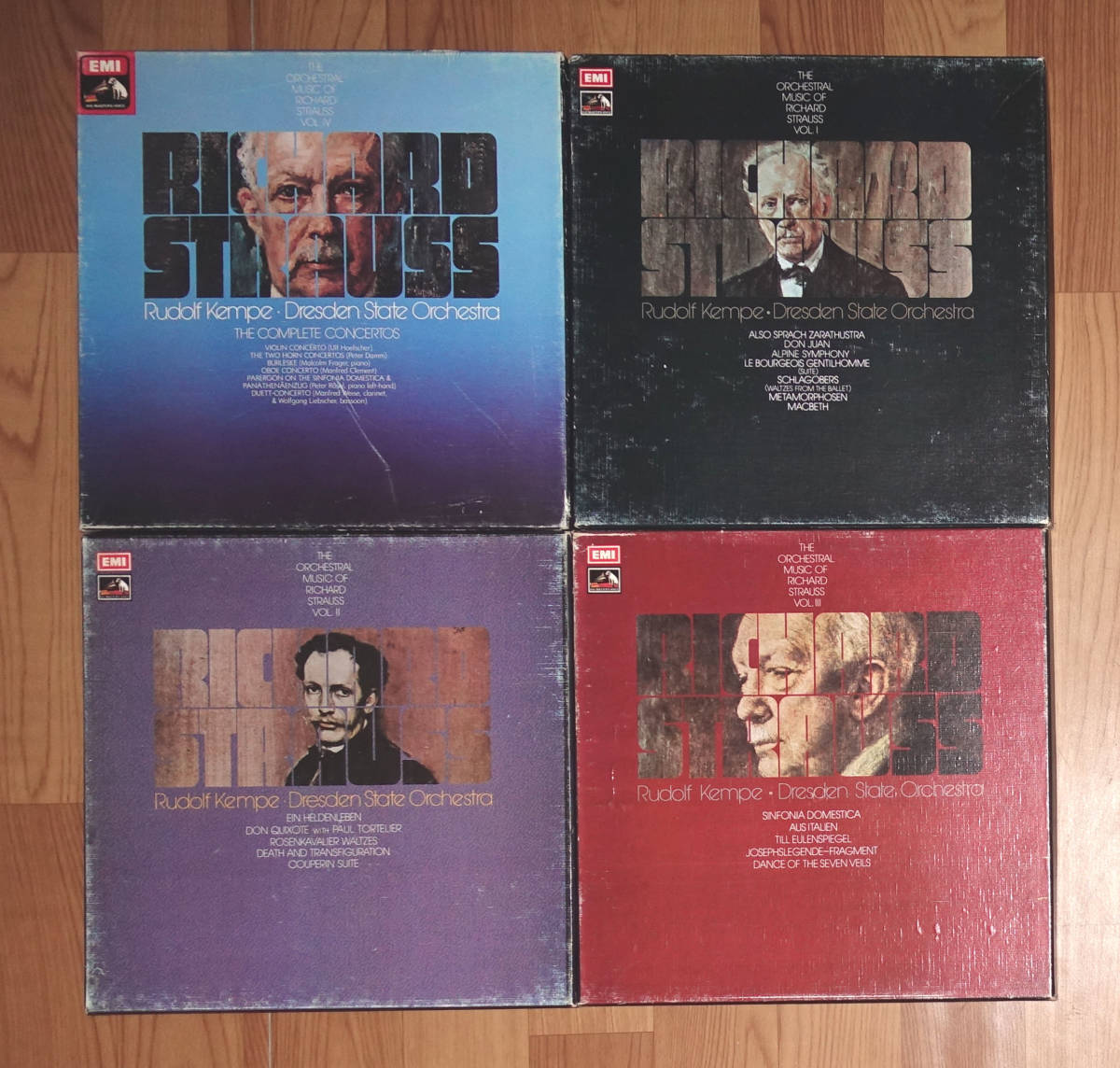 英HMV ASD R・シュトラウス: 管弦楽作品全集 ルドルフ・ケンペ 4BOX 