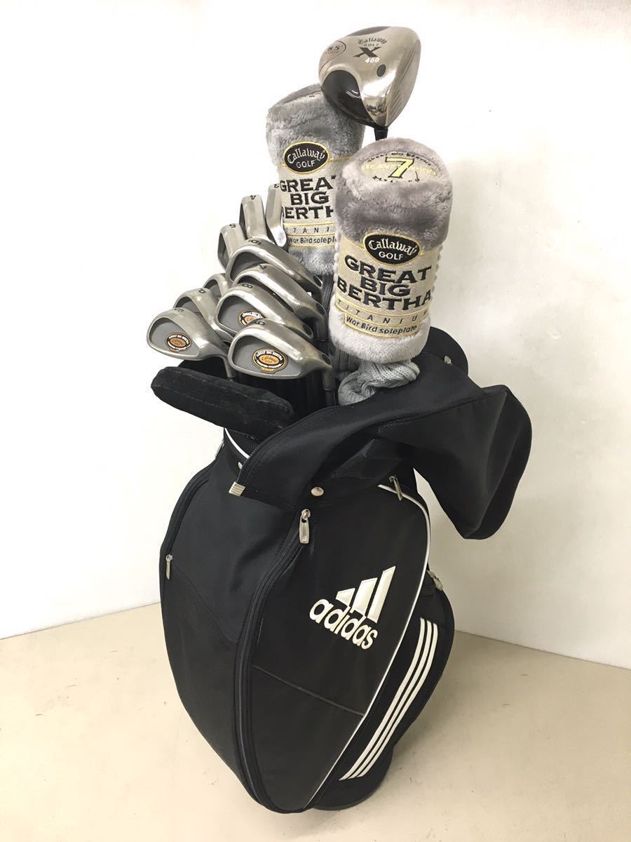 激安大特価，豊富な 超豪華セット Callaway キャロウェイ ゴルフクラブ 他 14本フルセット＋adidas キャディバッグ＋付属品多数付き(セット)｜売買されたオークション情報、yahooの商品情報をアーカイブ公開 - オー 男性右きき用