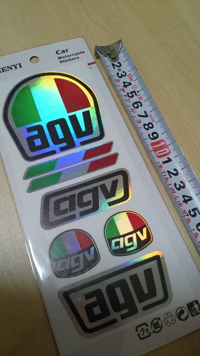バイクヘルメットステッカー Agv ホログラム 7枚セット モトgp Motogpロッシ Akrapovic ステッカー デカール 売買されたオークション情報 Yahooの商品情報をアーカイブ公開 オークファン Aucfan Com