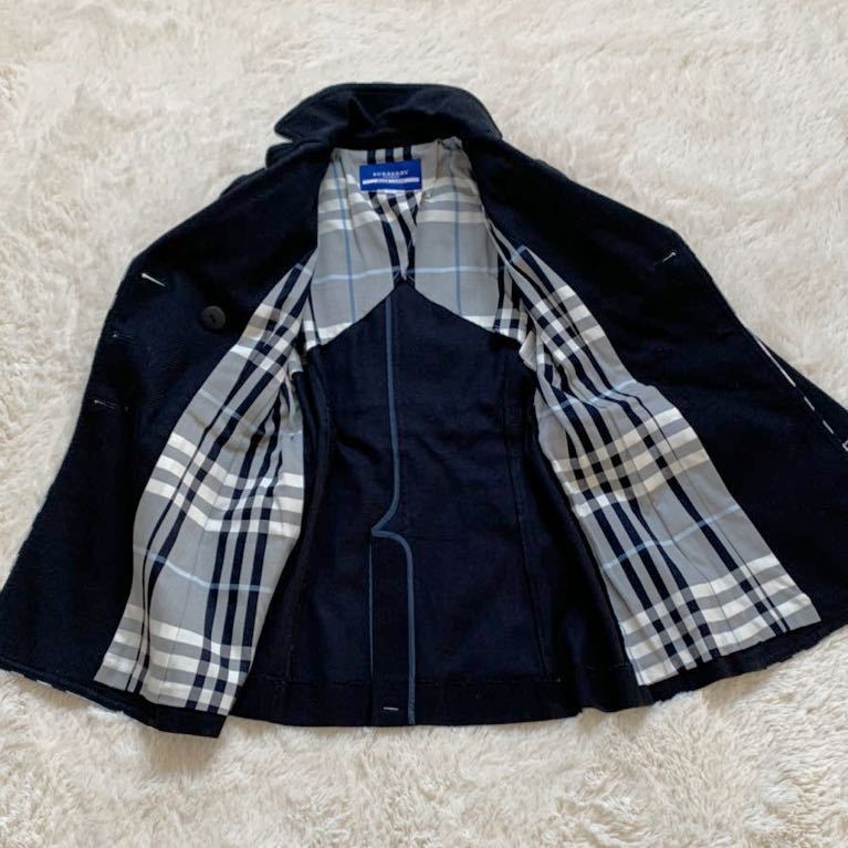 極美品！BURBERRY バーバリーブルーレーベル ジャケットコート ノバ 