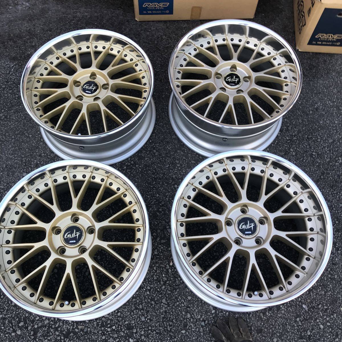 未使用品 シュティッヒ STICH GULF GFM 18インチ FRONT 8.5J REAR 9.5J