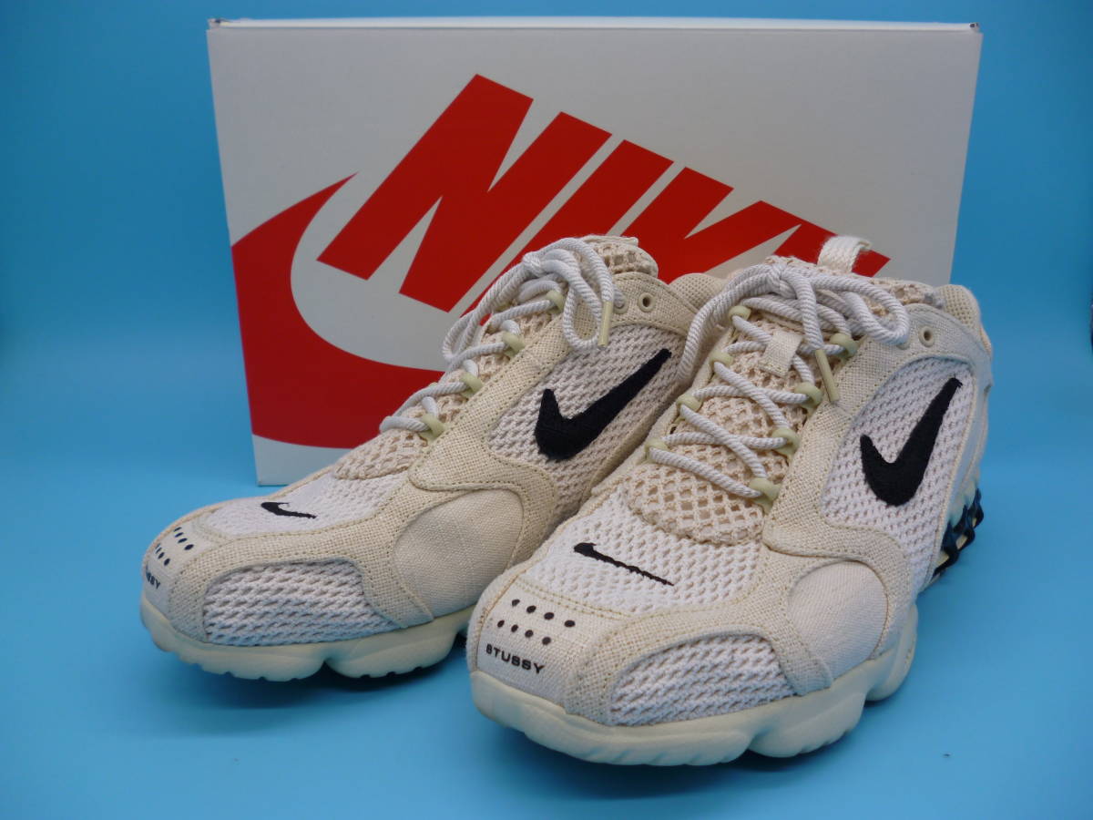 30cm NIKE STUSSY CQ5486-200 AIR ZOOM SPIRIDON CAGED 2 FOSSIL 