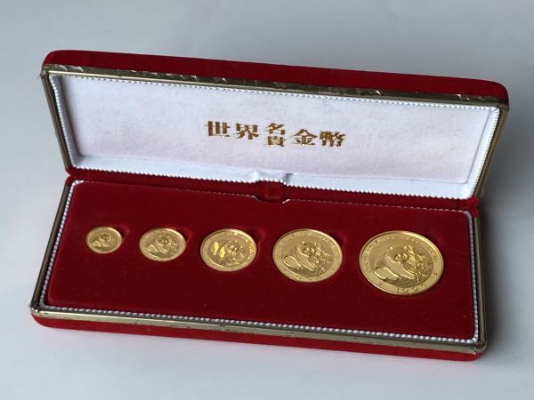 中国政府発行 パンダ金貨 100/50/25/10/5元 （1988）！ 中国 2026年
