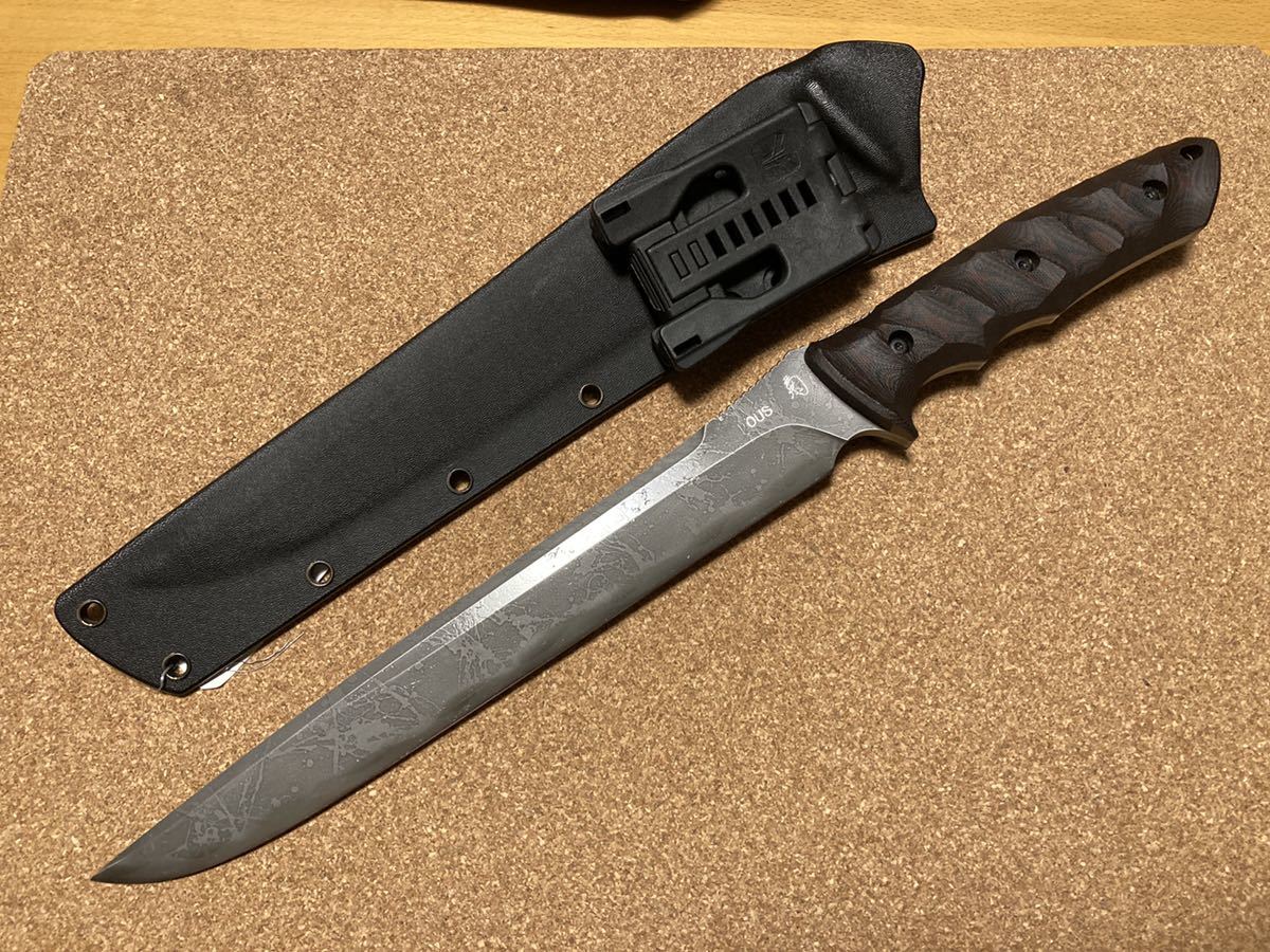 松田菊男 STOUT SPEAR スタウトスピアー OUS ブラック&レッドG10ハンドル 初期型 コレクション(ハンティングナイフ、狩猟刀)｜売買されたオークション情報、yahooの商品情報をアーカイブ公開 - ハンティングナイフ、狩猟刀