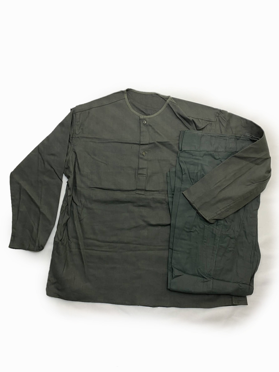 ロシア軍 スリーピングシャツ＆パンツ セットアップ NOS 冬用 SAGE ★ MT MP 古着 ミリタリー 軍物 M47 M65 M59 M90 ソビエト USSR