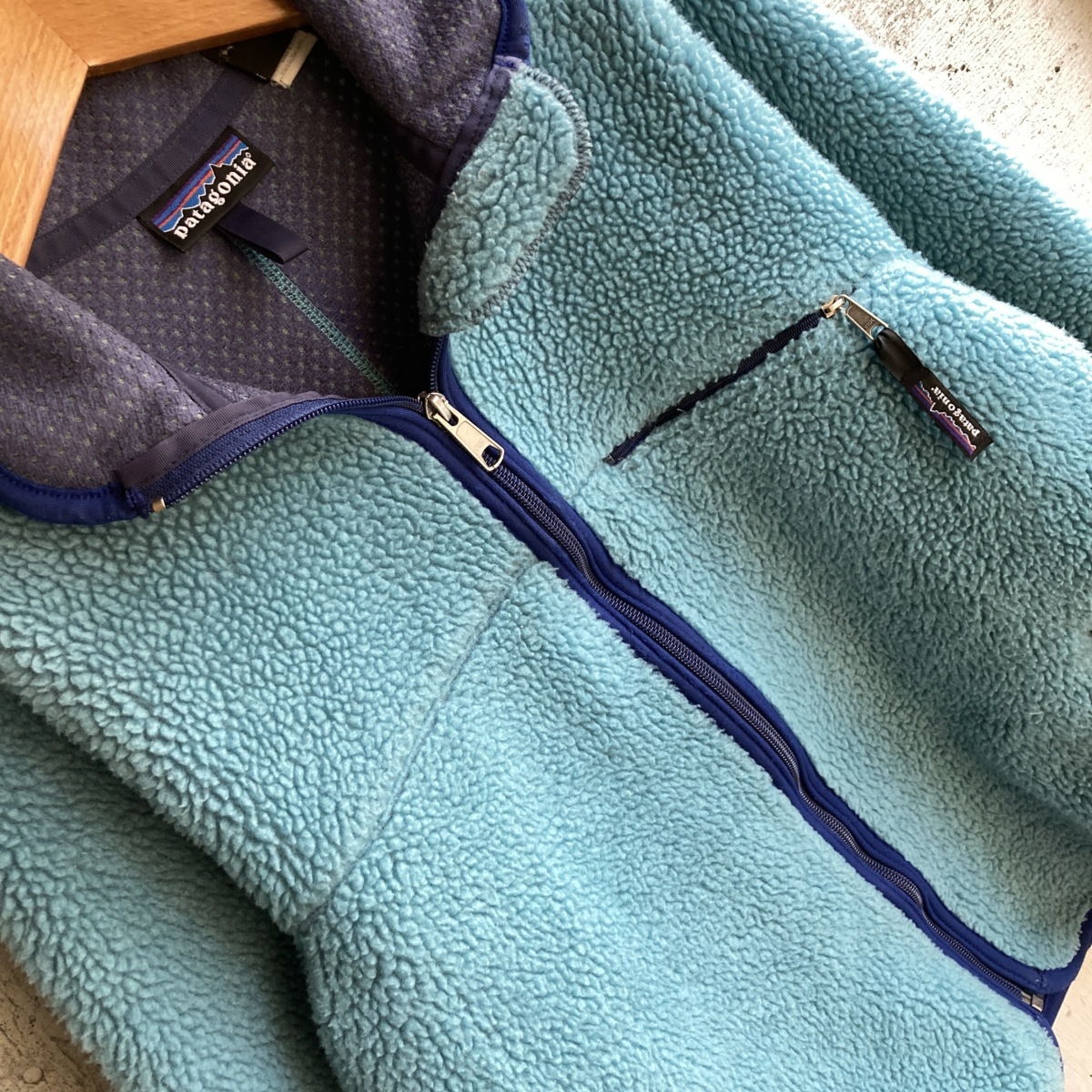 お得，人気 U.S Vintage Clothing 90s Patagonia Baby Retro Cardigan Seagreen アメリカ古着 93年 パタゴニア ベビーレトロカーディガン シーグリーン(XSサイズ以下)｜売買されたオークション情報、yahooの商品情報をアーカ 男性用