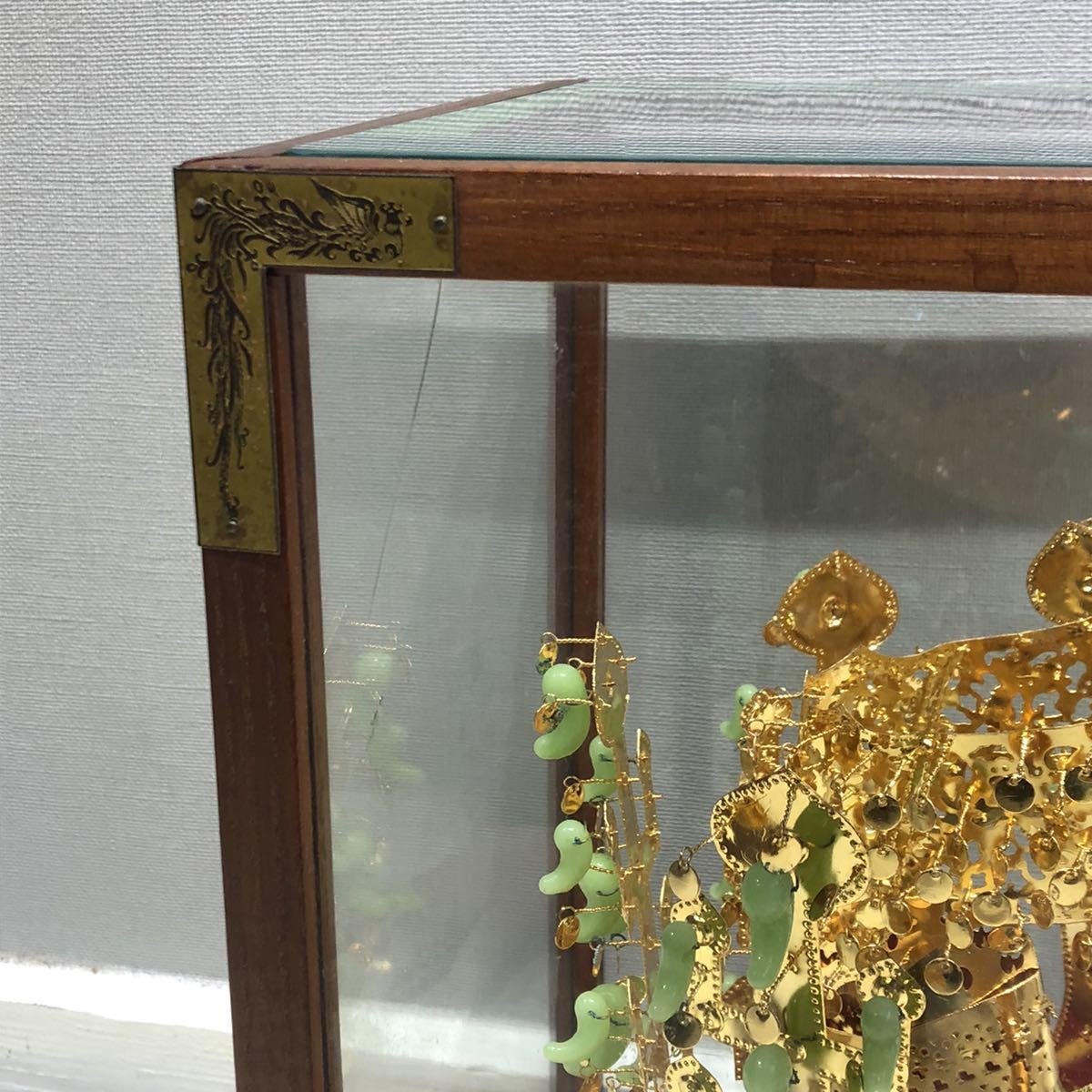 韓国 金冠塚金冠 国宝第87号 24K GOLD PLATED 金メッキ 翡翠 置物