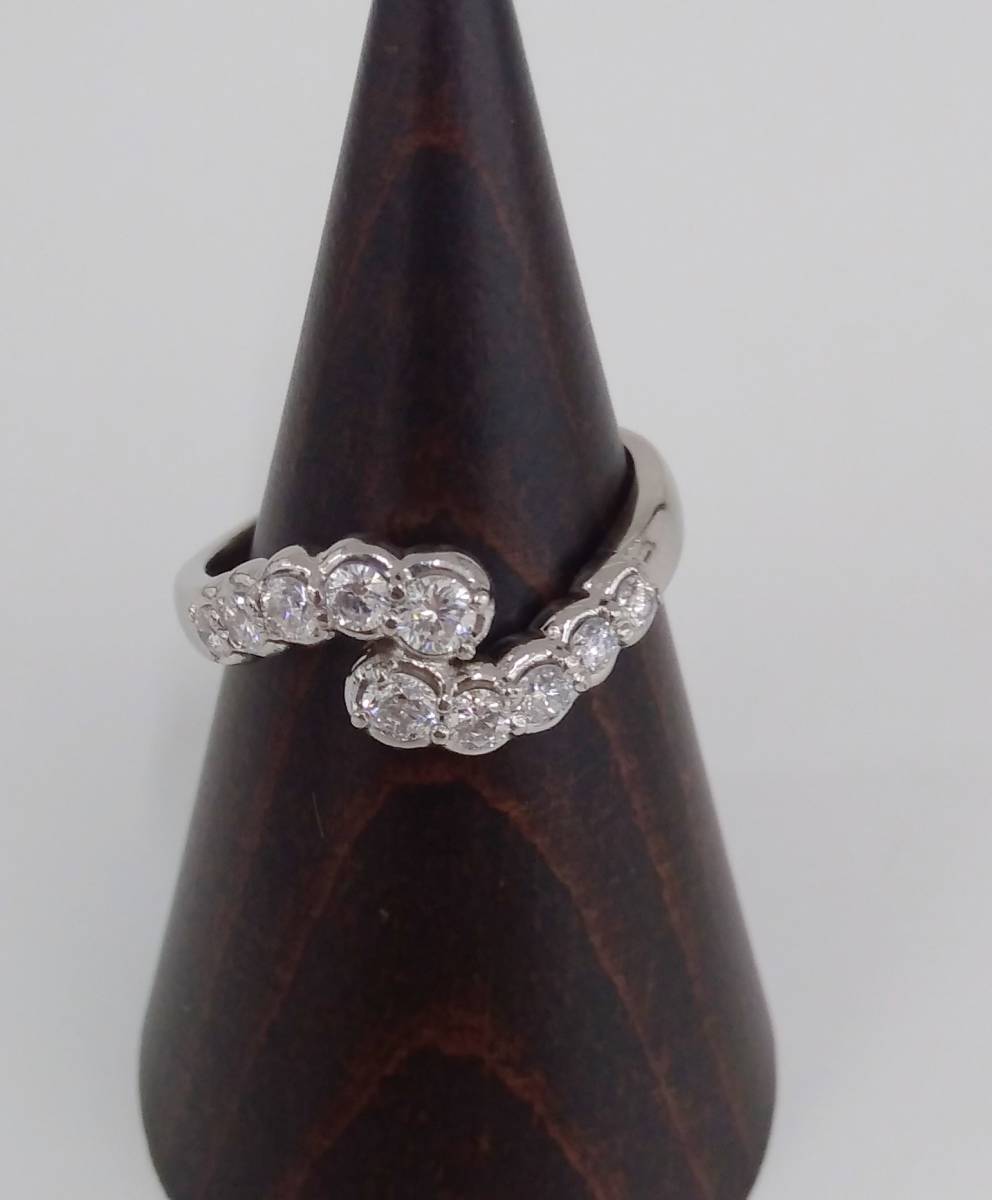 最安値，新品 Pt900 ダイヤモンド0.50ct リング 4.7g #11 Pt900