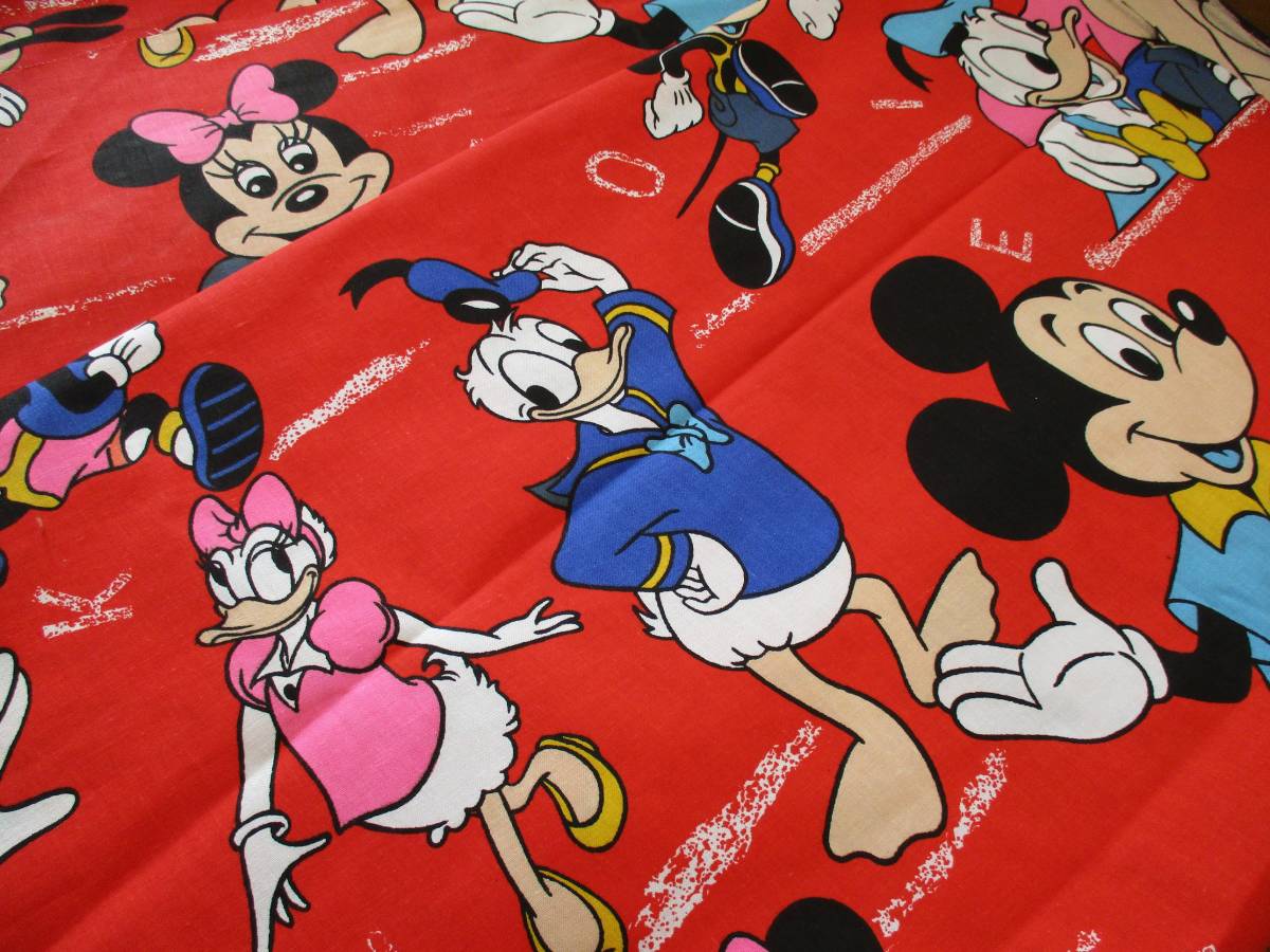 ビンテージ◇ディズニー◇レトロ生地】140×400/ビンテージシーツ