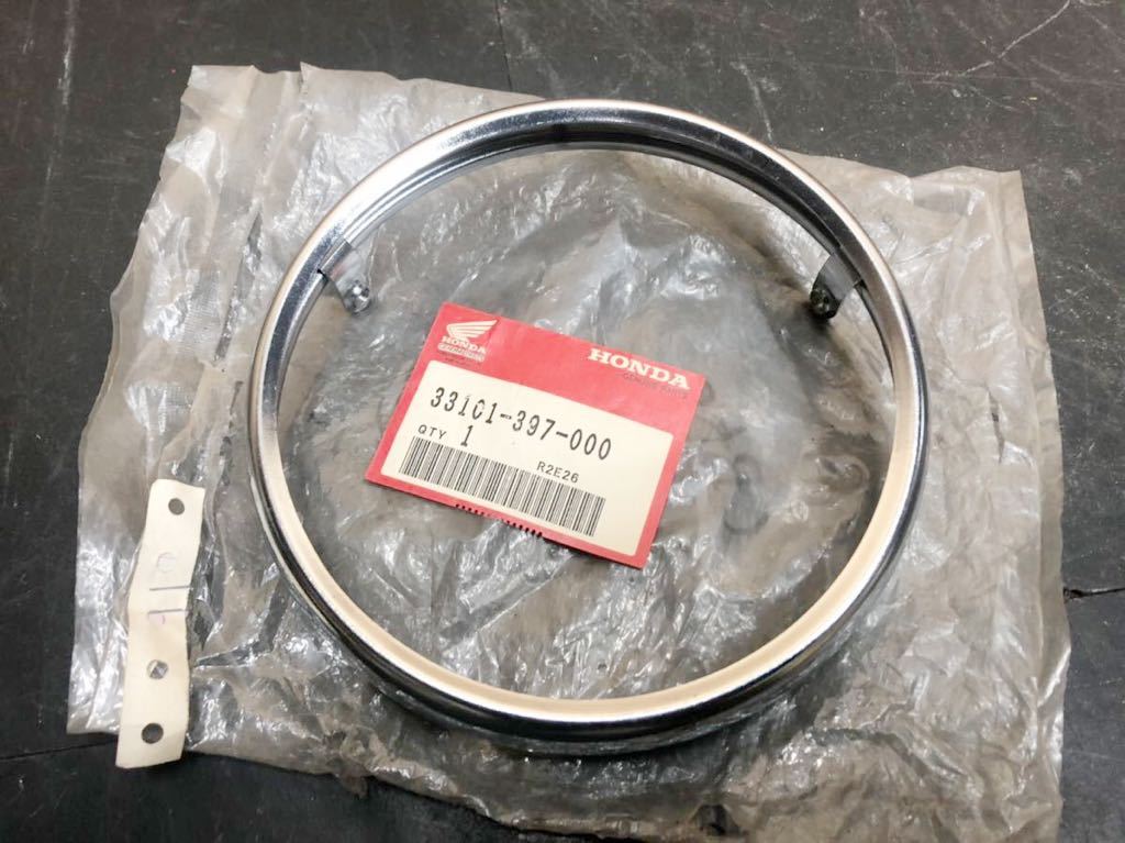 新品 ホンダ CB50 ヘッドライト リム ライトリム メッキ 未使用 モンキー CB50J CB50JX CB50S