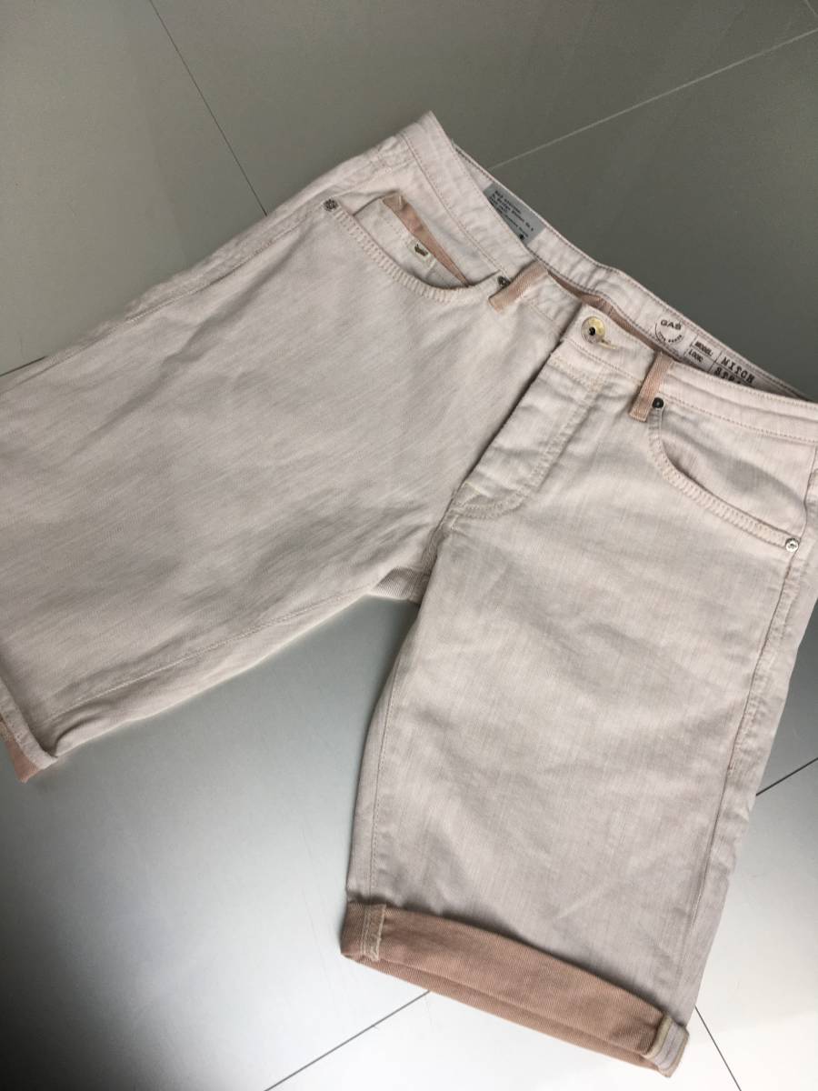 【正規品，セール】 GAS デニム ショート パンツ 32インチ オフホワイト(W32～)｜売買されたオークション情報、yahooの商品情報をアーカイブ公開 - オークファン W32～