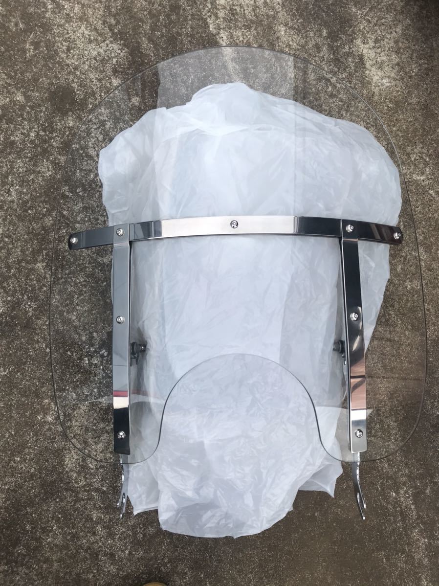 ハーレーエボヘリテイジ風防 ハーレー エボ 風防 デタッチャブルスクリーンシールド flstc