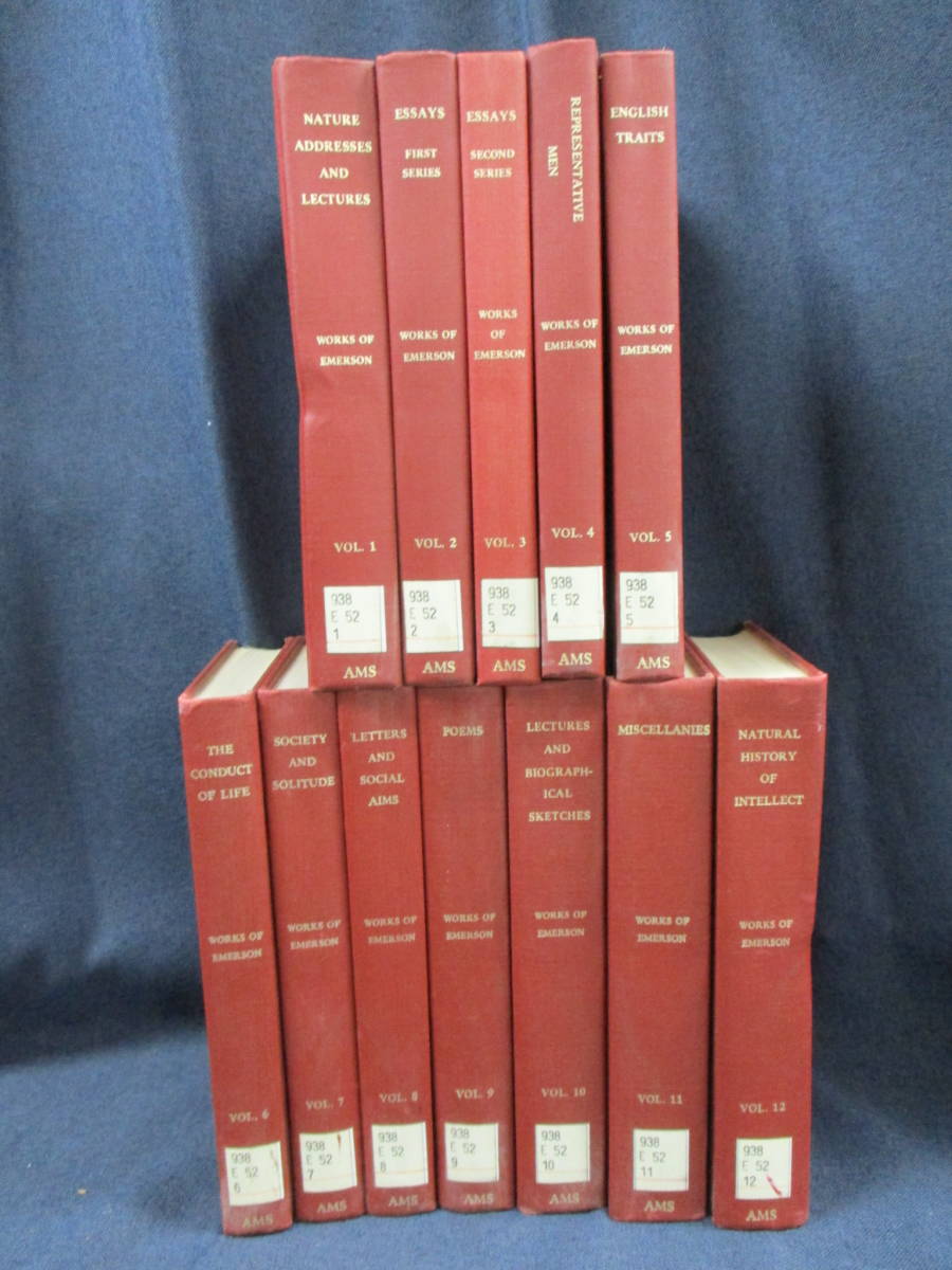 A3 138 Work Of Emerson 1 12 除籍本 洋書 ラルフ ウォルドー エマーソン 洋書 売買されたオークション情報 Yahooの商品情報をアーカイブ公開 オークファン Aucfan Com