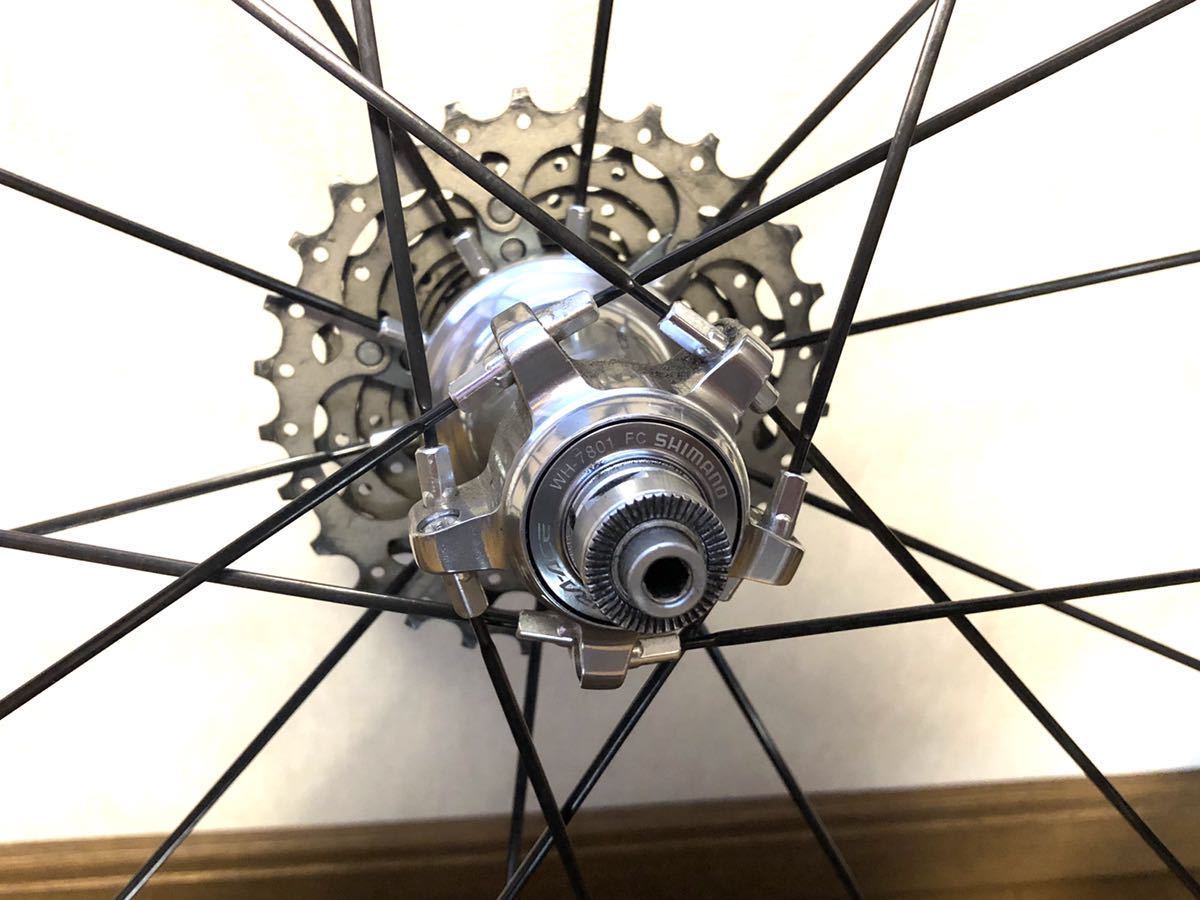 WH-7801 DURA-ACE シマノ SHIMANO ホイールセット カーボン TU デュラエース 10S専用 シマノ10速 チューブラー 「シマノ」 芦屋店 ナローリム C50 「wh-7801」の落札相場・落札価格
