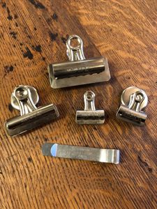 vintage】5個セット クリップ 磁石付き clip 店舗什器 antique