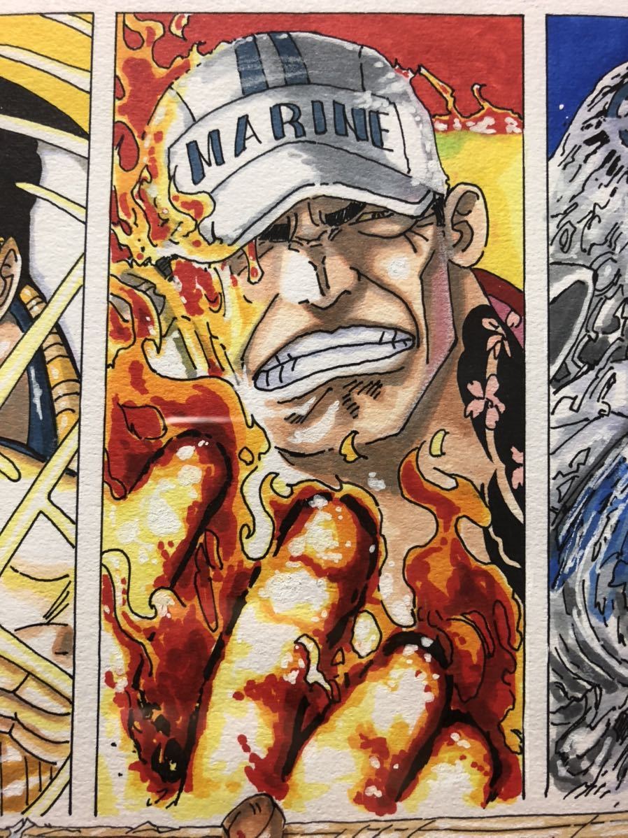 尾田栄一郎先生 直筆サイン付き 肉筆画『ONE PIECE』ワンピース 頂上