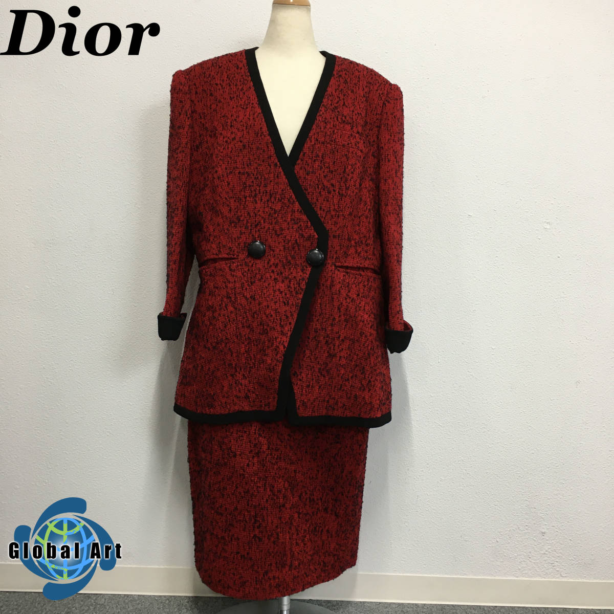 ☆A11168/Christian Dior クリスチャンディオール/ジャケット/スカート