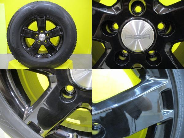 AGAホイール&DUNLOP スタッドレス4本セット 中古スタッドレス4本セット!! TAS AGA EsseII 17インチ 7.5J +48 5H-