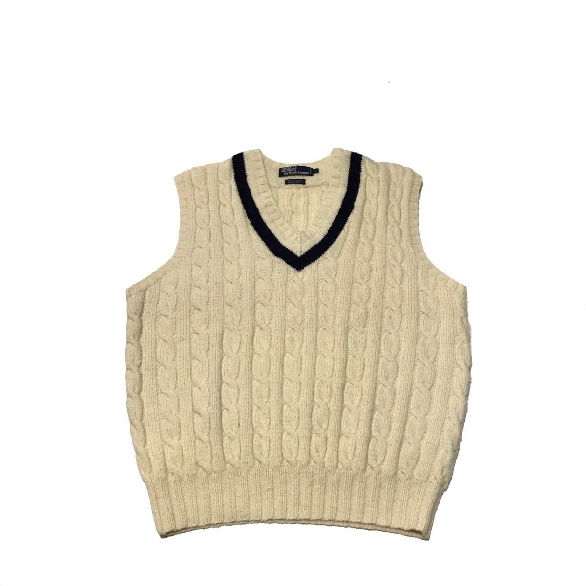 Ralph Lauren 90s Polo Hand Knit Vintage Pattern Sweater M Native 
