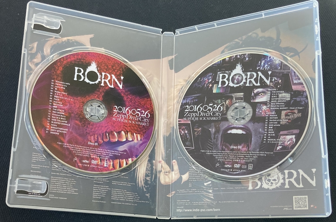DVD BORN 20160526 Zepp Diver City DVD 2枚組