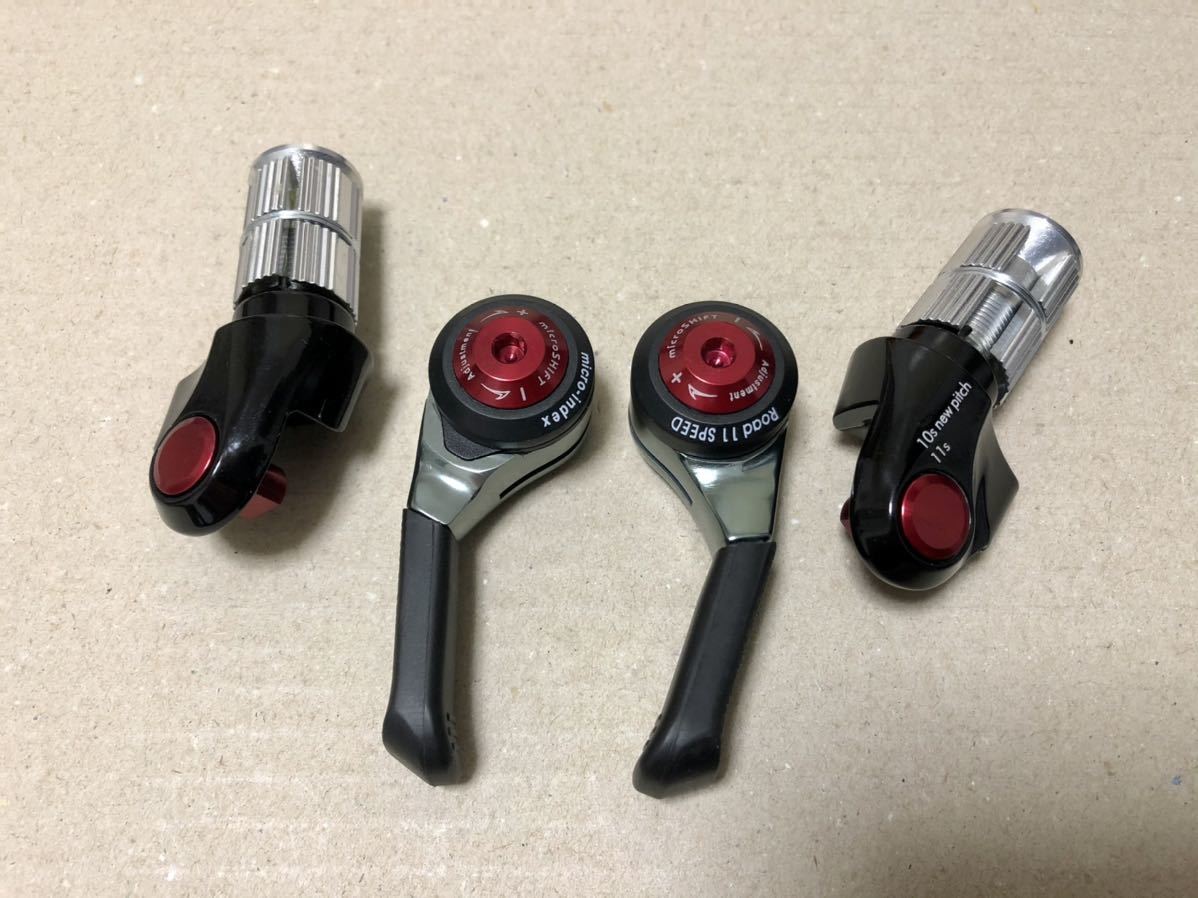 【100%新品，豊富な】 Microshift BS-A11 ロード11速 バーコン(シフトレバー)｜売買されたオークション情報、yahooの商品情報をアーカイブ公開 - オークファン シフトレバー