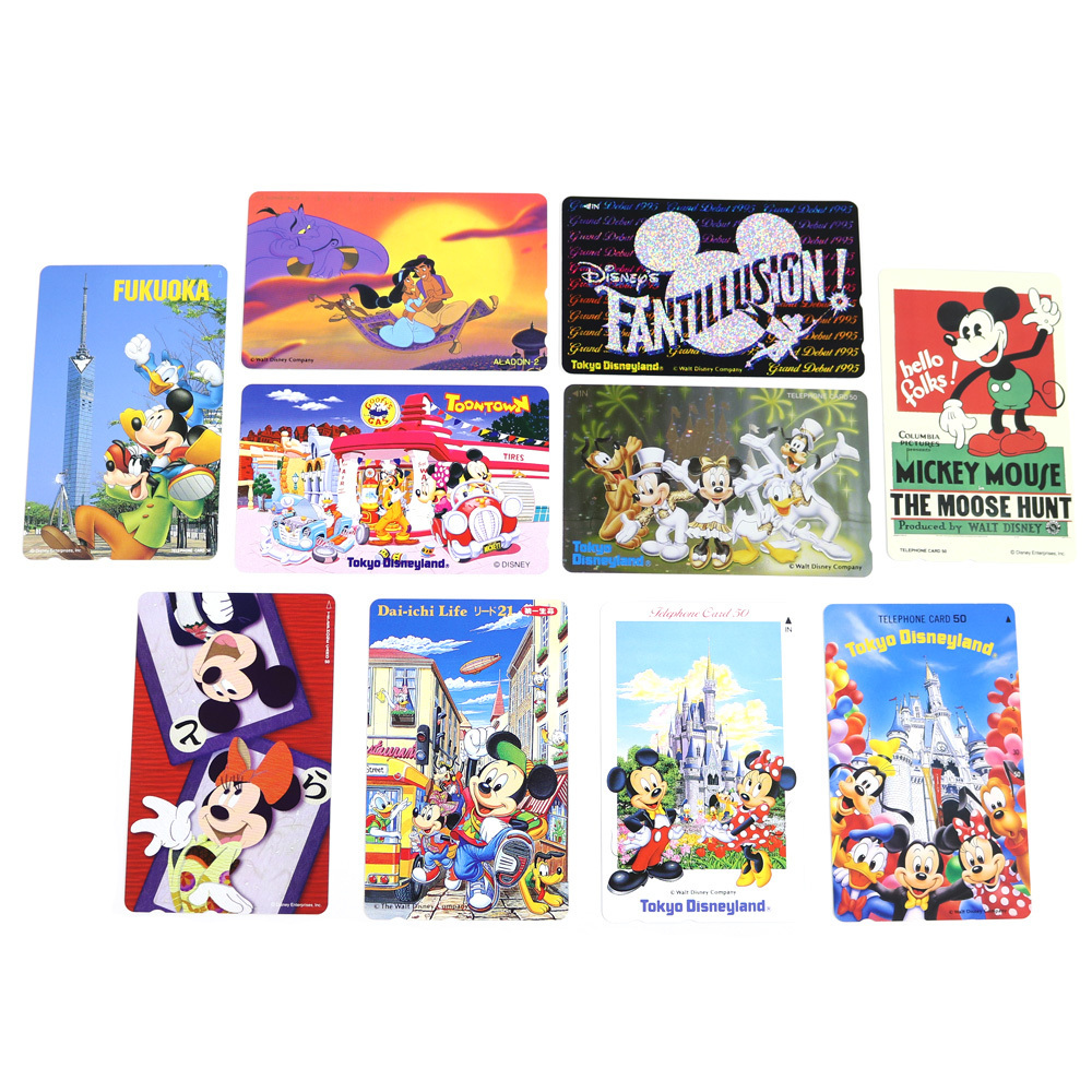 【最新作，定番】 1円 テレホンカード テレカ 10枚セット テレフォンカード 50度数 ディズニー マルチカラー(ディズニー)｜売買されたオークション情報、yahooの商品情報をアーカイブ公開 - オークファン ディズニー