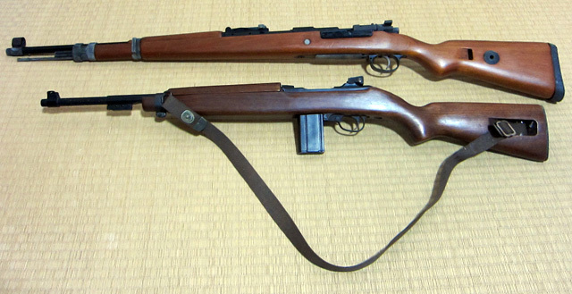 トイガン 詳細不明ジャンク】マルシン モーゼルKar98k、M1カービン 2点
