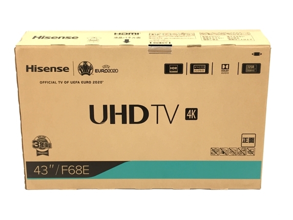 Hisense 43F68E 43インチ 4K 液晶 テレビ 2020年製 ハイセンス 家電