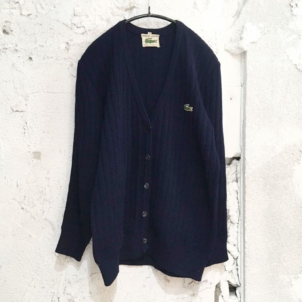 60 S Lacoste フランス製 ニットカーディガン ラコステ ネイビー レディース 文字ワニ セーター 売買されたオークション情報 Yahooの商品情報をアーカイブ公開 オークファン Aucfan Com