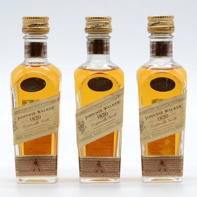 未開栓】ジョニーウォーカー 1820 Johnny Walker 1820 / 50ml ×3本SET