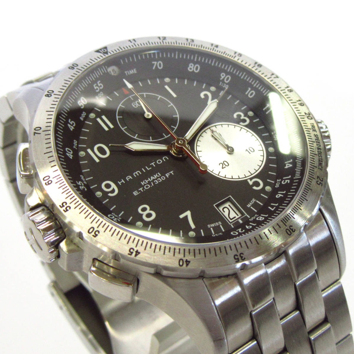 1円 【稼動品】良品 HAMILTON ハミルトン KHAKI カーキ ETO H776121 