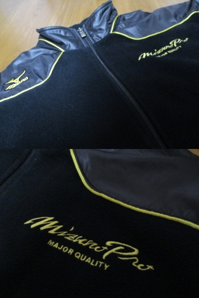 ミズノプロ 野球 ミズノ MIZUNO PRO(ミズノプロ）バックロゴ 切替 フリース フリースジャケット 切替フリースジャケット 黒 Mサイズ 52LA-918 ミズノ（MIZUNO）（メンズ、レディース）野球ウェア 大人 ハーフジップ フリースの通販