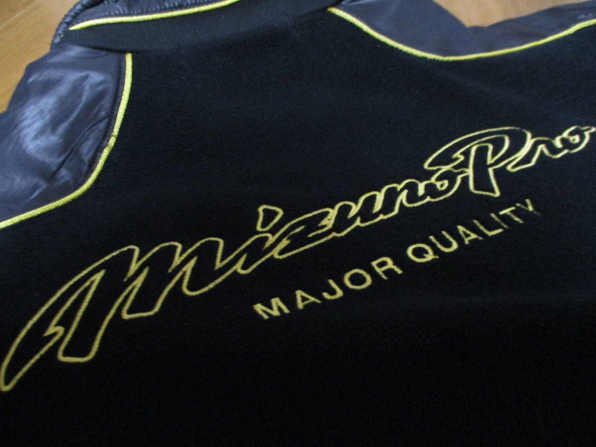 ミズノプロ 野球 ミズノ MIZUNO PRO(ミズノプロ）バックロゴ 切替 フリース フリースジャケット 切替フリースジャケット 黒 Mサイズ 52LA-918 ミズノ（MIZUNO）（メンズ、レディース）野球ウェア 大人 ハーフジップ フリースの通販