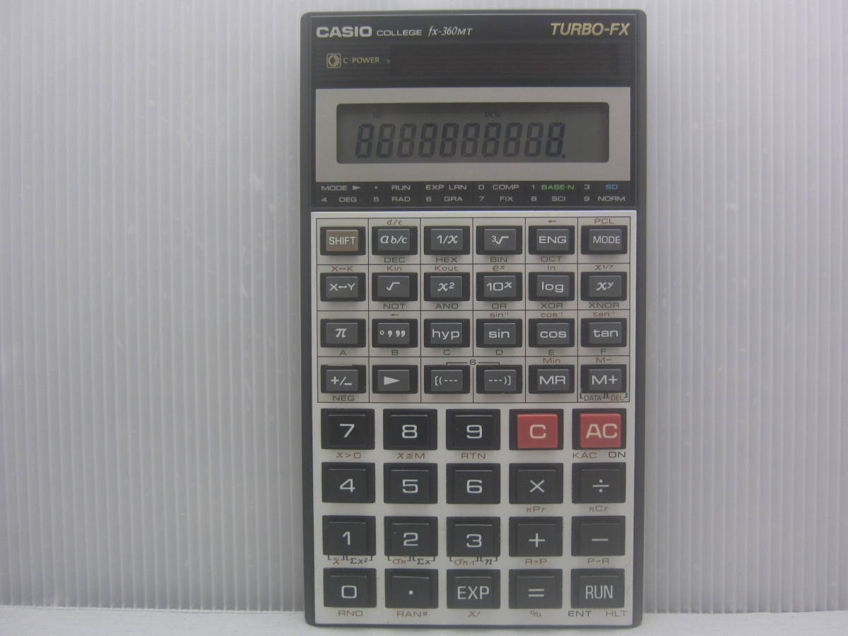 CASIO fx-360MT 関数電卓 TURBO-FX カシオ COLLEGE 中古 FX-360MT 