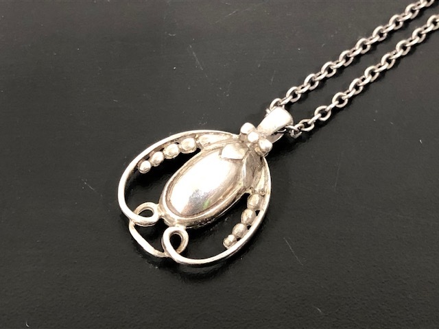 西497◇1990年製 GEORG JENSEN ジョージジェンセン イヤーペンダント