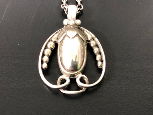 西497◇1990年製 GEORG JENSEN ジョージジェンセン イヤーペンダント