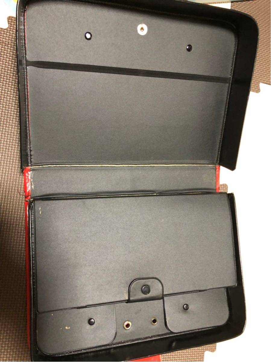 赤色習字道具筆ケース文鎮などセット_2