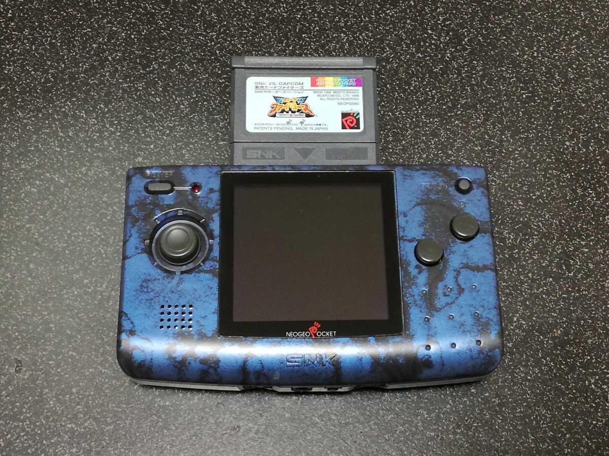 □即決□SNK ネオジオポケット本体+激突カードファイターズ ※難あり品□