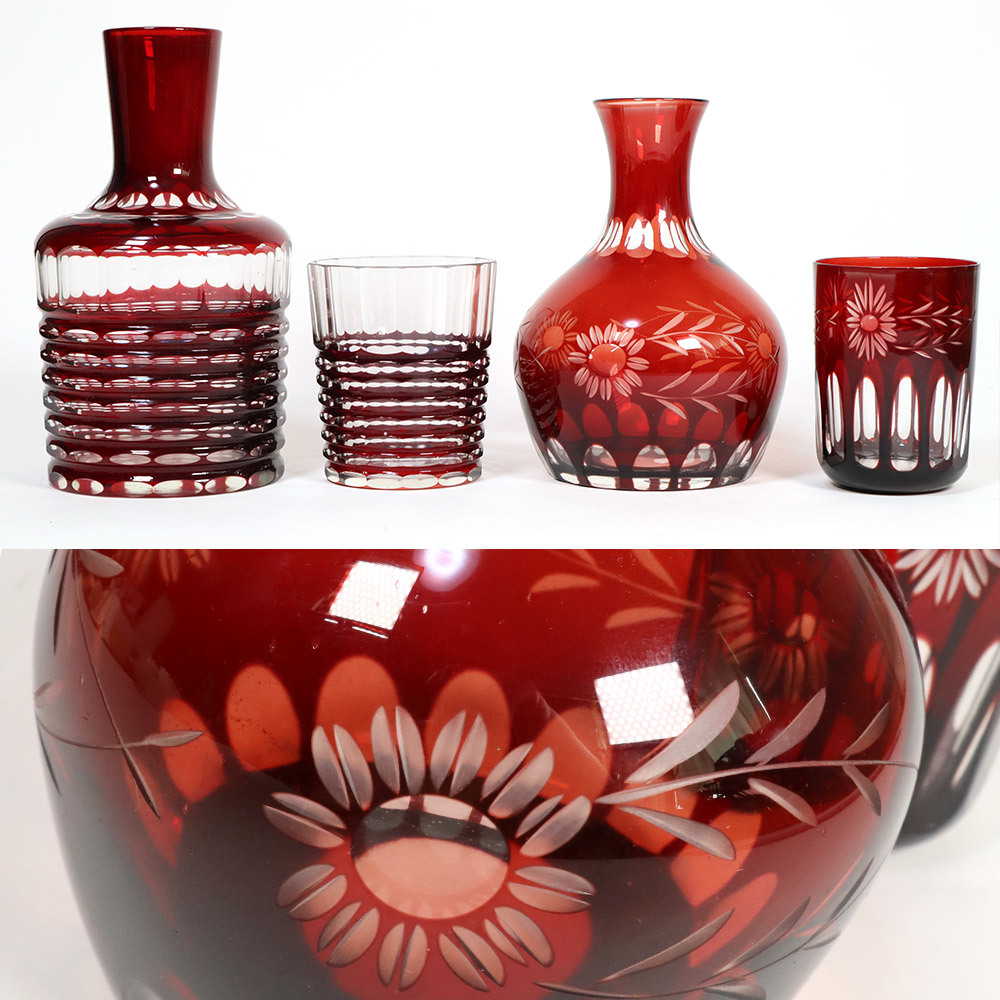 本物保証，2025】 ∇花∇19世紀フランス【オールドバカラ】 1880年頃の
