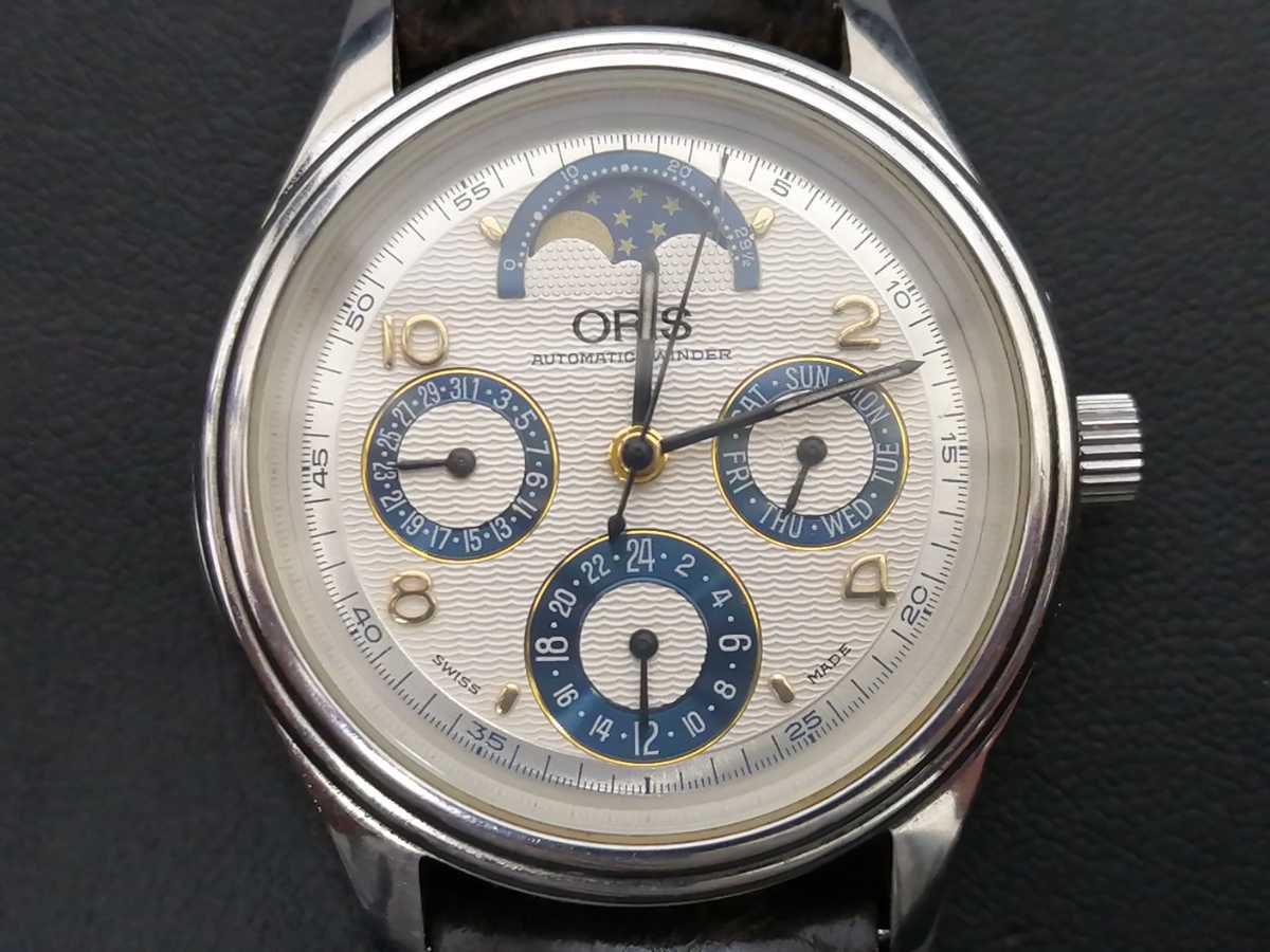 ORIS S.A.7433B Stainless 0 White Complication Oris 7433B Watch 
