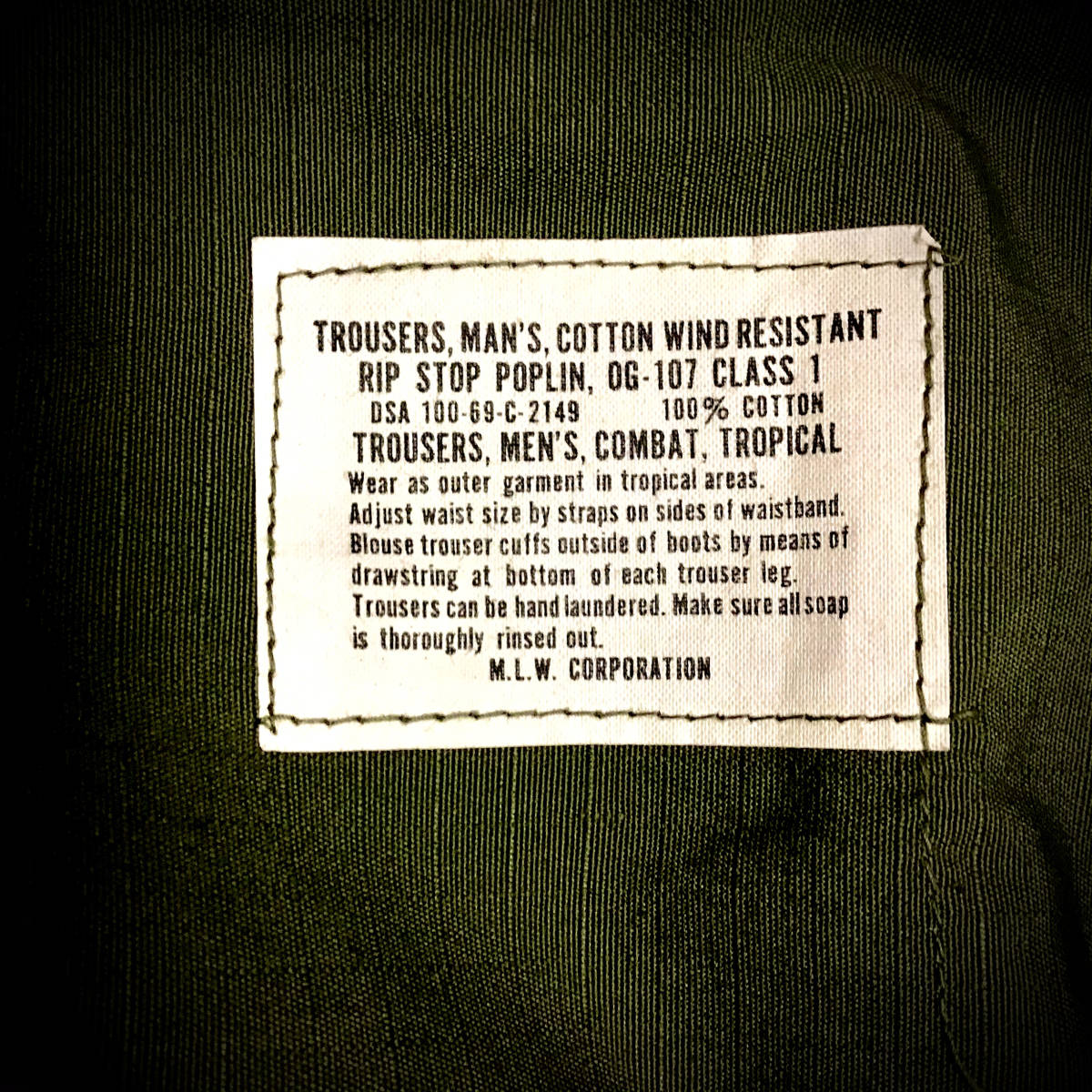 デッドストック 1969年 Usarmy 4th ベトナム ジャングル ファティーグ パンツ Og 107 Rip Stop Dsa100 69 C 2149 Made In Usa パンツ 売買されたオークション情報 Yahooの商品情報をアーカイブ公開 オークファン Aucfan Com