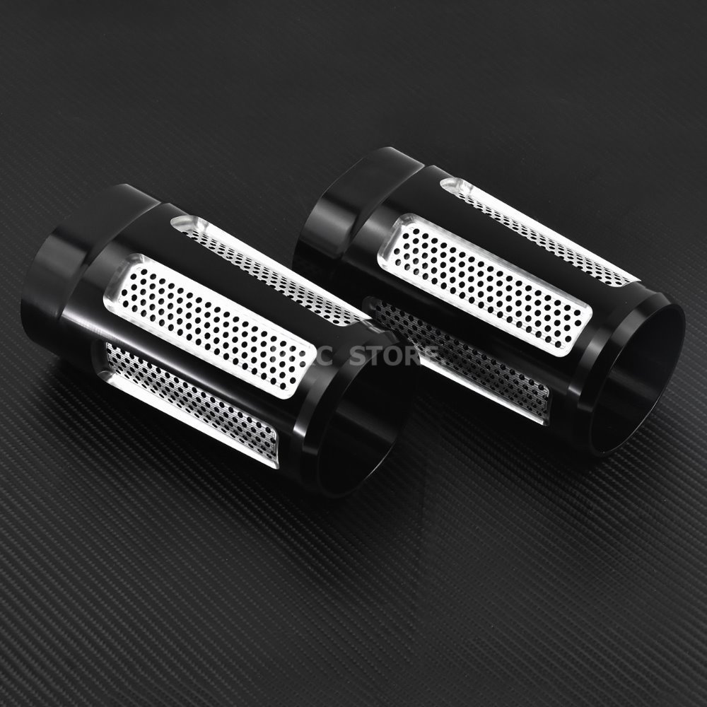 | 汎用 左右セット 49-51mm All バイクのニュース ◆最安にします◆ハーレー フロントフォーク ショックアブソーバー ブーツ スライダー カバー ツーリング ロード キングストリート AT7018
