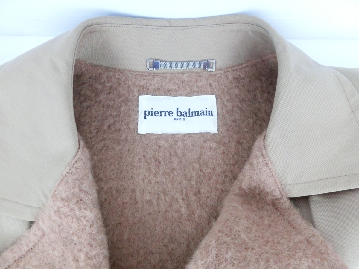 ○pierre balmain ピエールバルマン トレンチコート ロング レディース 