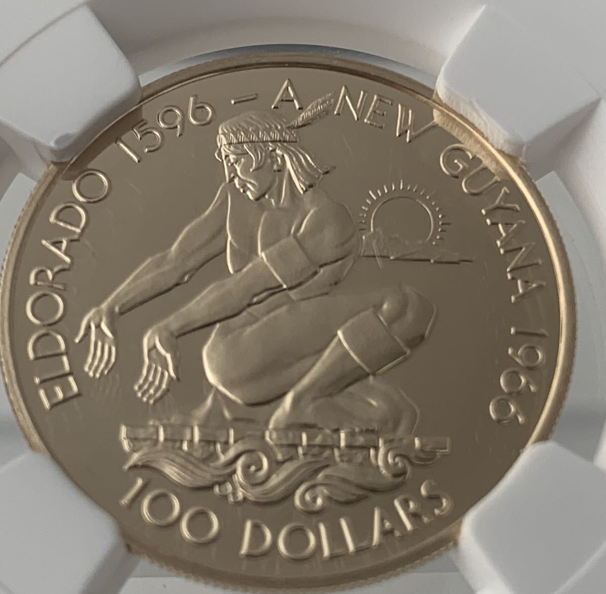 1976年 100ドル金貨 ガイアナ共和国 0 1976年度版／ガイアナ共和国
