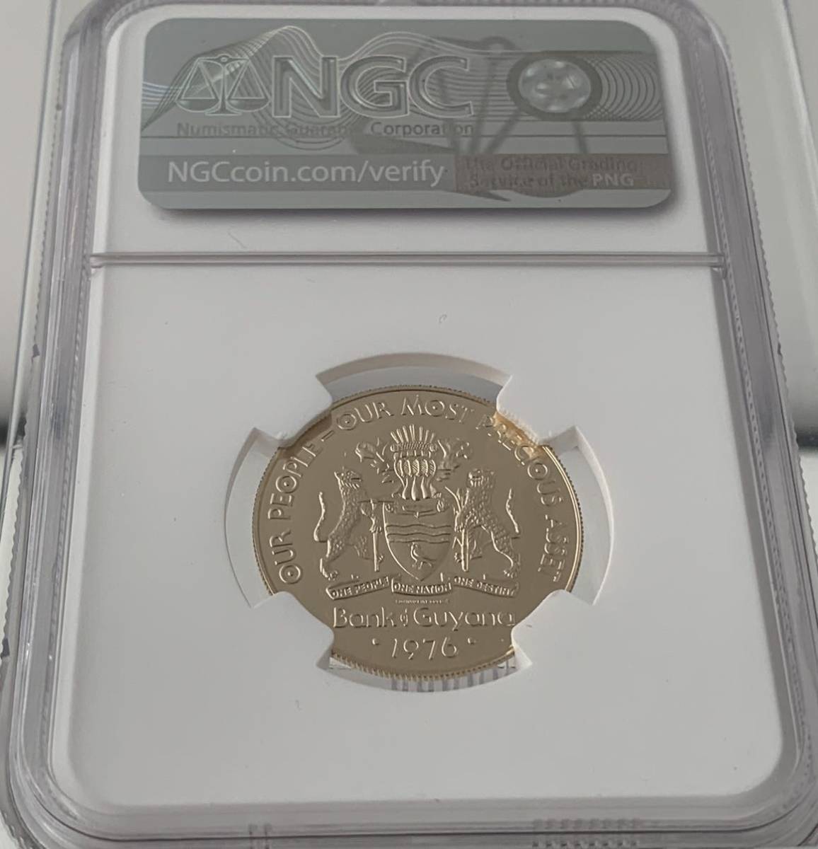 フランクリンミント 1980年 ガイアナ共和国 公式通貨 プルーフセット